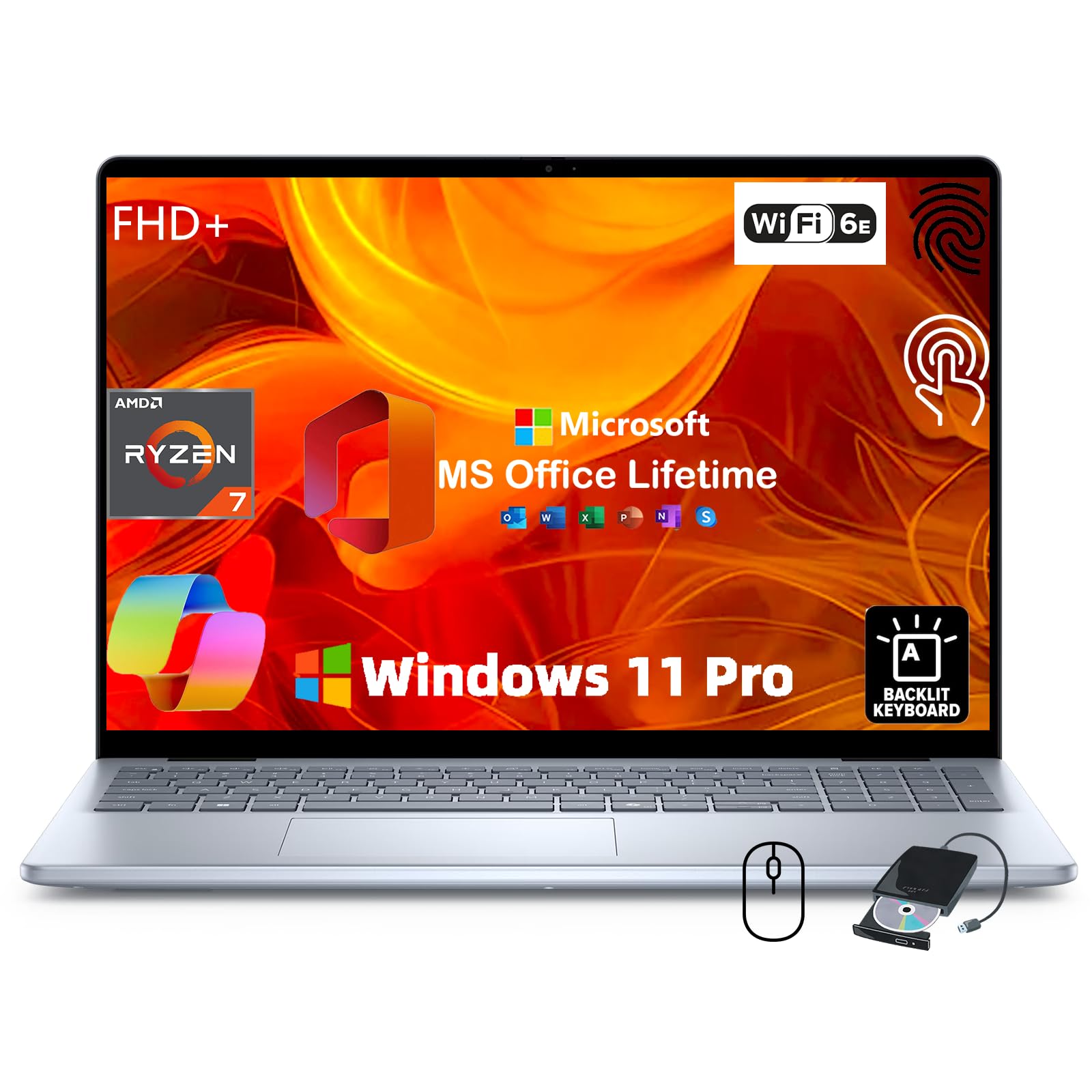 タッチスクリーン対応‼️DELLノートPC メモリ16GB SSD512GB DELL Dell ノートパソコン 16GBメモリ SSD512GB Wi-Fi 6E対応